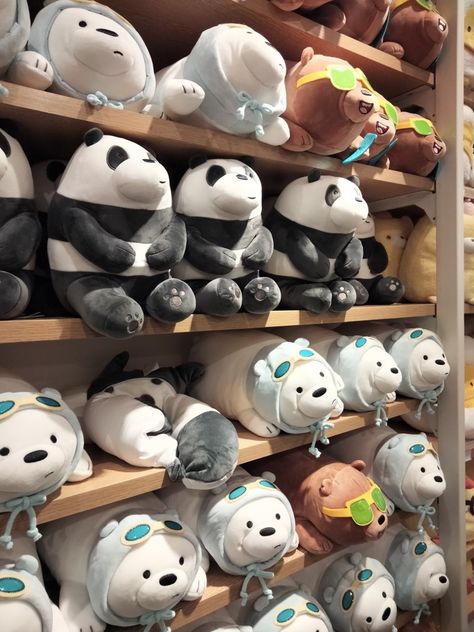 Beige soft aesthetic we bear bares cute minuso Akashi Siblings, Panda Soft Toy, Aesthetic Supermarket, We Bare Bear, Lovely Aesthetic, Stuff Toy, Care Bear Birthday, Stuff Animals, Cute Squishies