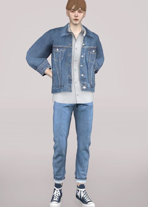 Sims 4 Cc Denim Jacket Male, Sims 4 Cc Jacket Accessories Male, Sims 4 Cc Patreon Clothes Men Jeans, Denim Jacket Sims 4 Cc, Sims 4 Cc Jean Jacket Male, Sims 4 Jean Jacket, Sims 4 Cc Men Jeans, Sims 4 Male Jeans Cc, Sims 4 Denim Jacket