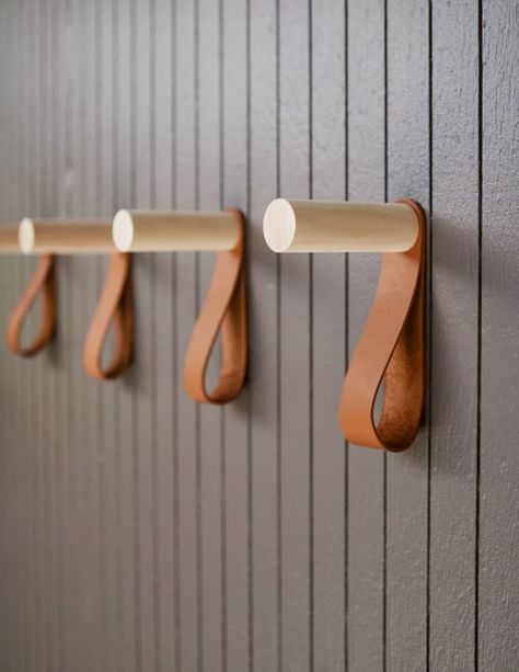 Brilliant & Beautiful: 5 New Ways to Hang Coat Hooks | Apartment Therapy Hallway Hacks, Hooks On Wall, Coat Hooks Hallway, Coat Hooks On Wall, No Closet Solutions, Old Shutters, Modern Bedroom Interior, Store Interiors, Japanese Zen