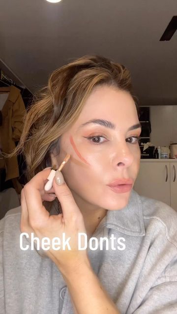 How To Apply Contour And Blush, Contour And Blush Placement, Where To Put Blush, Contour And Blush, Blush And Contour, Beauty Education, Blush Tutorial, Erica Taylor, How To Contour Your Face