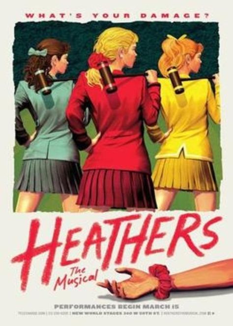 Heathers Poster, Cher Show, The Cher Show, Broadway Gifts, Broadway Posters, Water For Elephants, Heathers The Musical, Evan Hansen, Theatre Poster