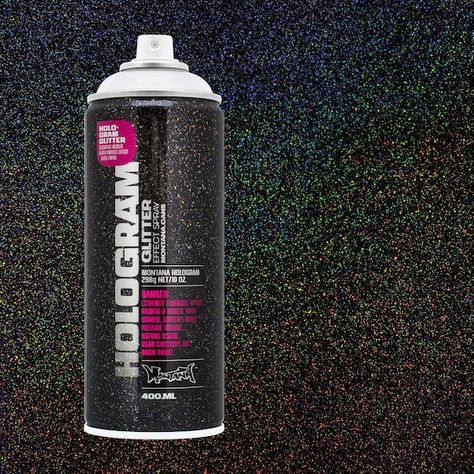 Montana Hologram Glitter Effect Spray Paint | Michaels Lowes Paint, Glitter Spray Paint, Glitter Spray, Spray Paint Art, Mineral Spirits, Diy Crafts To Do, New Dimension, Cricut Creations, Homemade Crafts