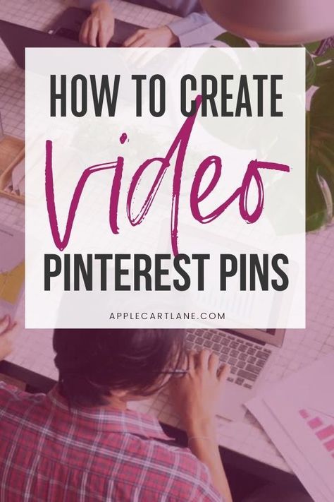 How to Create Video Pinterest Pins // Applecart Lane -- #pinteresttips #pinterestmarketing #pinterestgraphics #pinterestvideo How To Make A Video On Pinterest, How To Make Videos On Pinterest, Pinterest Tutorials, Pinterest Marketing Business, Learn Pinterest, Pinterest Hacks, Pinterest Video, Etsy Marketing, Pinterest Seo