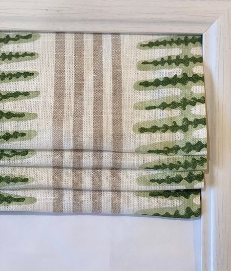 Faux Roman Shades Valance, Stripe Roman Shade, Woodsy House, Faux Roman Shade Valance, Kitchen Shades, Solvang Ca, Blue Nursery Boy, Marie Flanigan, Dining Chair Upholstery