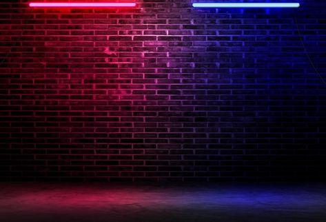 Thumbnails Youtube Background, Black Brick Wall, Brick Background, Episode Backgrounds, Youtube Banner Design, Neon Backgrounds, Brick Wall Background, Banner Ads Design, Scenery Background