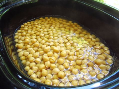 Crock Pot Ideas, Cook Chickpeas, Dried Chickpeas, Beans In Crockpot, Dry Chickpeas, Pot Ideas, Chickpea Recipes, After All These Years, Crock Pot Slow Cooker