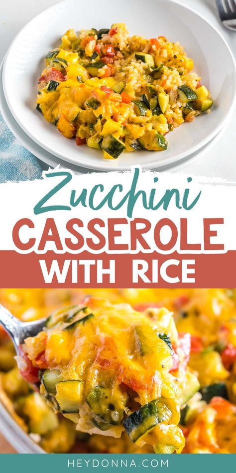 Zucchini rice and tomato casserole Zucchini Tomato Casserole, Casserole With Rice, Tomato Casserole, Zucchini Rice, Chicken Zucchini Casserole, Tomatoes And Cheese, Cooked Ham, Chicken And Rice Dishes, Summer Zucchini