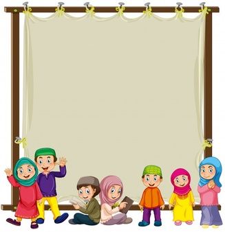 Muslim Sign, Kids Banner, Background Ppt, Islamic Kids Activities, Blurred Lights, Background Powerpoint, Kids Background, Islamic Cartoon, Muslim Family