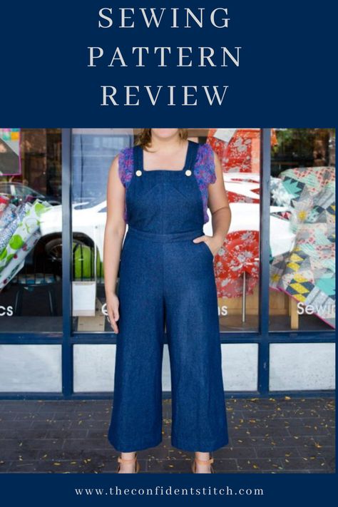 Pattern review with tips and tricks for DIY sewing the Closet Core Files Jenny Overalls in view A with 8 oz stretch denim in washed indigo . . . . . . . #DIYFashion #Fabric #ForTheLoveOfSewing #HandmadeCloset #HandmadeClothes #HomeSewn #ILoveSewing #IndiePatterns #IndieSewing #ISewMyOwnClothes #MeMadeEveryDay #ModernSewist #Seamstress #Sew #Sewing #Sewcialist #SewingPatterns #SlowFashion #WearHandmade #PatternReview #ClosetCoreFiles #JennyOveralls Jumpsuit Free Pattern, Jenny Overalls, Indie Pattern, Sew Liberated, Merchant Mills, Plus Size Sewing Patterns, Indie Clothing, Plus Size Sewing, Types Of Fabric