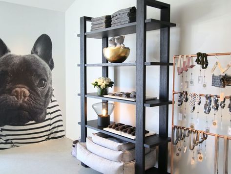 Dog Boutique Ideas, Luxury Dog Accessories, Pet Store Design, Luxury Dog Kennels, Dog Boarding Facility, Pet Store Ideas, Dog Kennel Designs, Dog Grooming Shop, Dog Spa