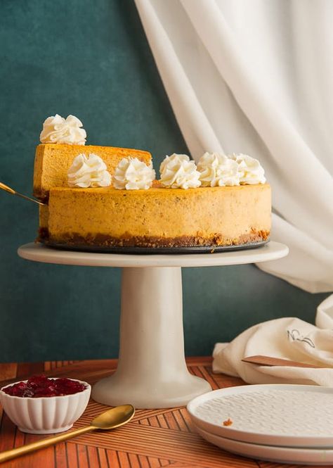 Pumpkin Cheesecake Gingersnap Crust, Pumpkin Cheesecake With Gingersnap Crust, Cheesecake With Gingersnap Crust, Make Pumpkin Puree, Maple Whipped Cream, Sweet Potato Cheesecake, Cheesecake Crust, Pumpkin Pie Cheesecake, Gingersnap Crust