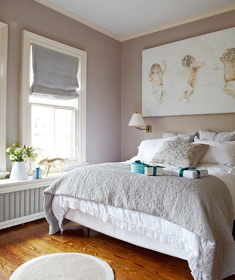 2017 Color of the Year - 6 Examples of Poised Taupe - Happily Ever After, Etc. Poised Taupe Bedroom, Taupe Sherwin Williams, Sherwin Williams Poised Taupe, Bedding Design Ideas, Taupe Bedroom Ideas, Poised Taupe, Taupe Bedroom, Color Bedding, Bedding Design