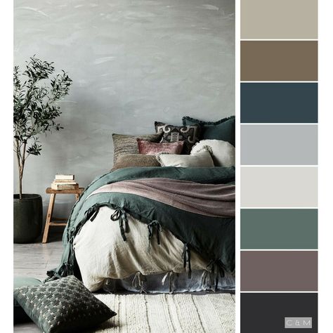 Bedroom Inspo Grey, Teenage Room Decor, Bedroom Colour Palette, Green Walls, Trendy Living Rooms, Room Color Schemes, غرفة ملابس, Bedroom Color Schemes, Bedroom Paint Colors