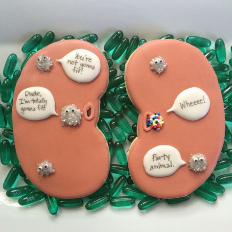 Kidney stone humor cookies! These were get well cookies, but they would be funny for medical, nurse, or doctor cookies. Kidney Stone Humor, Urology Nursing, Urology Humor, Transplant Party, Get Well Cookies, Doctor Cookies, Nurse Lifestyle, Medical Coding Humor, Living Kidney Donor