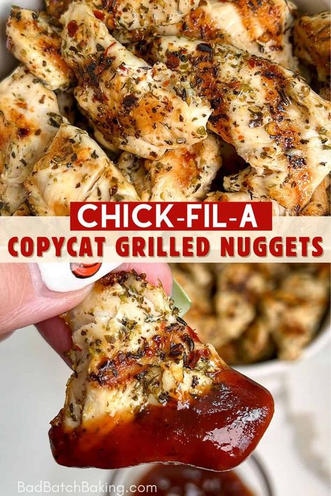 Chickfila Grilled Nuggets Recipe, Grilled Nuggets Chick Fil A, Chick Fil A Grilled Nuggets Recipe, Chick Fil A Grilled Chicken Recipe, Grilled Chicken Nuggets Recipe, Chick Fil A Chicken Recipe, Chik Fil A Chicken, Chick Fil A Copycat, Grilled Nuggets