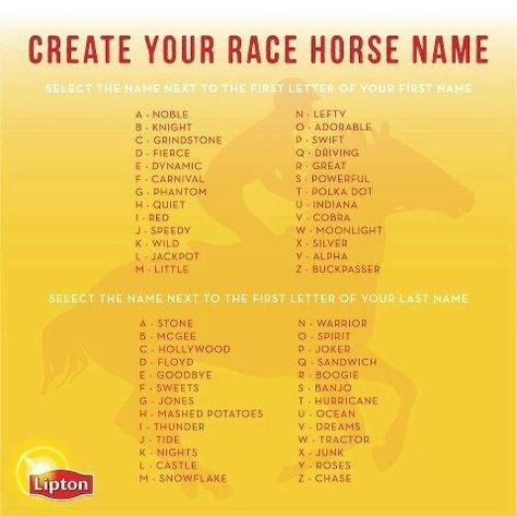 What Is Your Race Horse Name Preakness Party, Kentucky Derby Themed Party, Horse Racing Party, Race Night, Derby Time, Derby Ideas, Ky Derby, Derby Horse, Run For The Roses