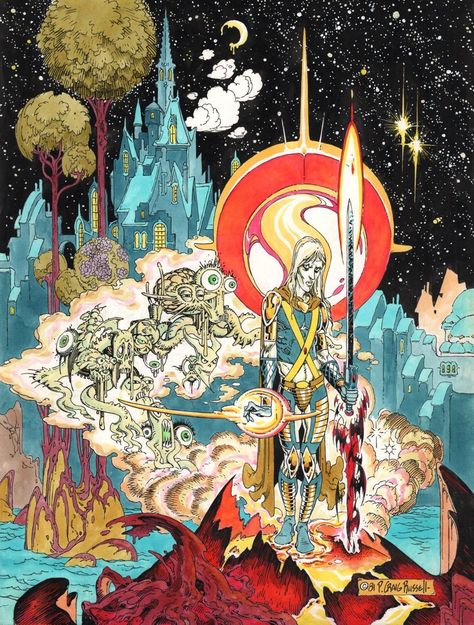 P. Craig Russell #elric Russ Nicholson Art, 1970s Fantasy Art, 1980s Fantasy Art, P. Craig Russell Art, 80s Fantasy Illustration, Weird Fiction, Fantasy Heroes, 70s Sci Fi Art, Scifi Fantasy Art