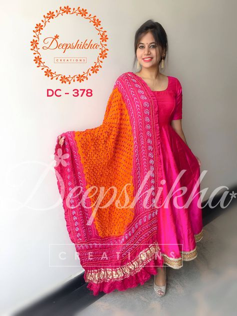 Deepshika Creations Dresses, Deepshikha Creations, Indian Anarkali Dresses, Silk Anarkali Suits, Frocks And Gowns, Ikkat Dresses, Designer Anarkali Dresses, Anarkali Dresses, 19 August