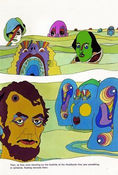 Heinz Edelmann, Yellow Submarine Art, Peter Max Art, Micron Pens, Yellow Submarine, Arte Popular, Psych, Pretty Art, Vintage Illustration