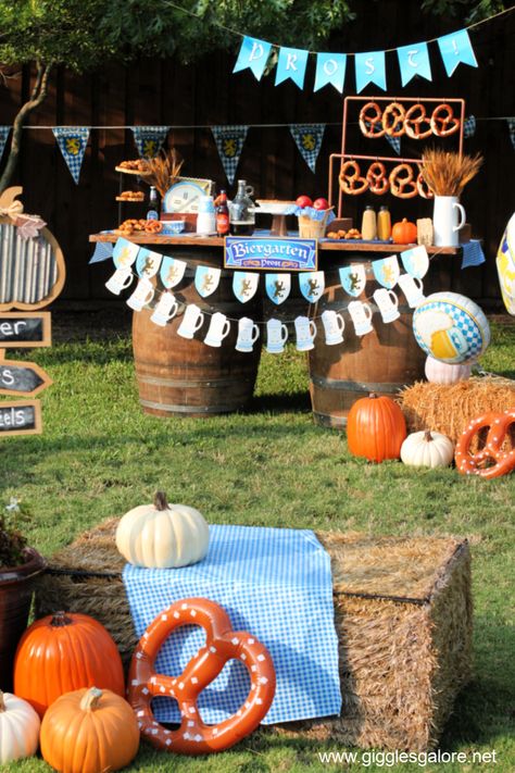 Oktoberfest 30th Birthday, Oktoberfest Photo Backdrop, Oktoberfest Home Party, Oktoberfest First Birthday, Octoberfest Decoration Ideas, Diy Oktoberfest Decorations, Oktoberfest First Birthday Party, Oktoberfest Decorations Ideas, October Fest Decorations