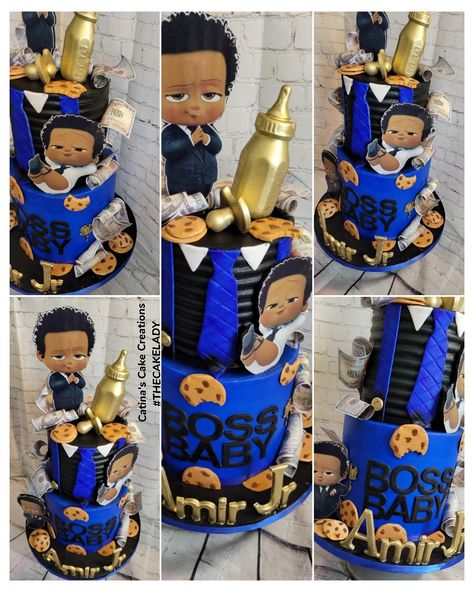 Black Boss Baby Birthday Party Boy, Boss Baby 1st Birthday Boy, Boss Baby Birthday Party Boy, Royalty Baby Shower, Baby Boy Birthday Themes, Boy Party Decorations, Baby First Birthday Themes, Boys 1st Birthday Cake