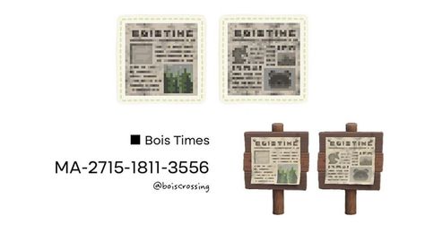 Cottagecore Animal Crossing, Crossing Sign, Animal Crossing Qr Codes Clothes, Animal Crossing Characters, Newspaper Design, New Animal Crossing, Animal Crossing Game, Brick Design, Island Design