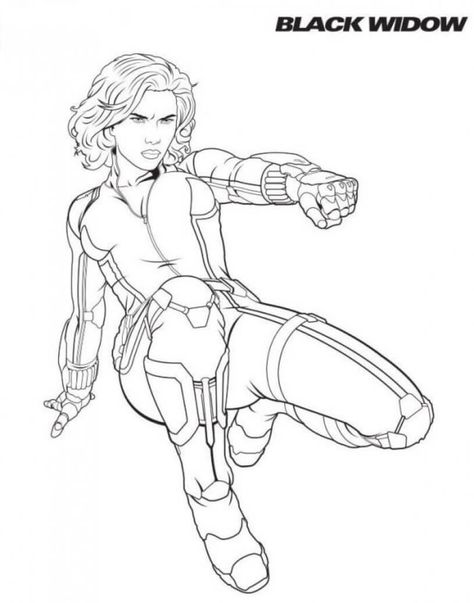 Black Widow Coloring Pages Tractor Coloring Pages, Spider Coloring Page, Avengers Coloring Pages, Avengers Coloring, Superhero Coloring Pages, Black Widow Avengers, Free Kids Coloring Pages, Marvel Coloring, Superhero Coloring