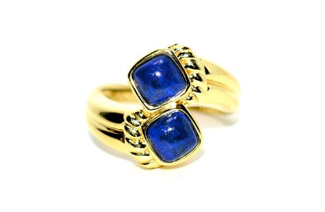 Gemstone Rings Vintage, Antique Jewelry Rings, Estate Ring, Lapis Ring, Lapis Lazuli Ring, Gold Gemstone Ring, Antique Ring, Blue Gems, Fancy Jewelry