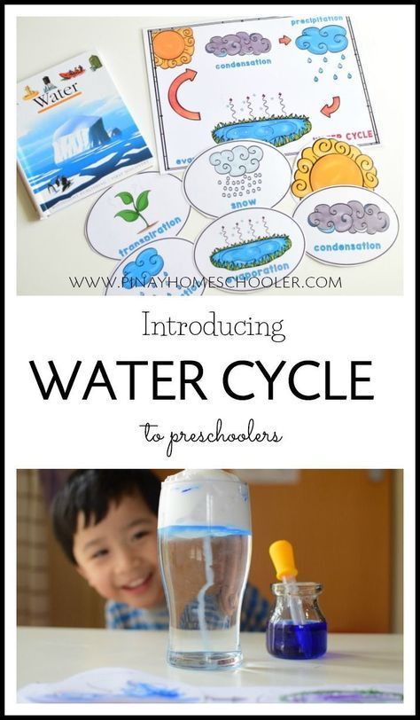 Simple water cycle activities to try with your preschoolers #preschool #activity #homeschool #science Preschool Water Cycle, Water Cycle Craft, Water Cycle Lessons, Weather Kindergarten, Water Cycle Activities, Montessori Curriculum, The Water Cycle, Preschool Science Activities, To Try