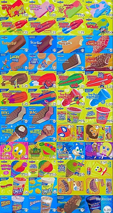 Nostalgic Food 2000s, 2000s Nostalgia Food, 2000 Snacks, 2000s Snacks, 2000s Food, Good Humor Ice Cream, Childhood Snacks, Discontinued Food, Easy Pokemon