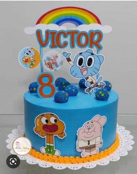 Gumball Cake, 10th Birthday, Birthday Cake, Cake, Birthday, 10 Things