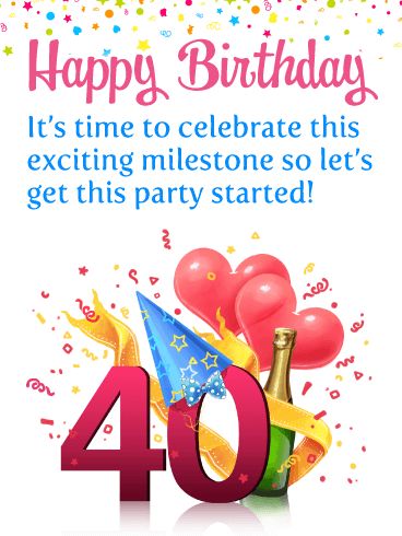 Happy 40th Birthday Messages with Images - Birthday Wishes and Messages by Davia Happy 40th Birthday Wishes Man, Happy 40th Birthday Woman Beautiful, 40th Birthday Greetings For Women, 40th Birthday Wishes For Women Funny, Birthday Wishes 40 Turning 40, Happy 40th Birthday Messages, 40th Birthday Images, 40th Birthday Messages, Champagne Balloons