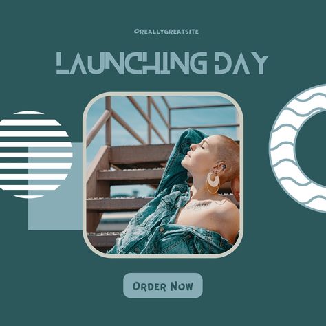 https://www.canva.com/templates/EAE_YYW334c-blue-and-white-modern-launching-day-instagram-post/ Instagram Post Template, Post Templates, Canva Template, Product Launch, Blue And White, Instagram Post, Instagram Posts, Canvas, Blue