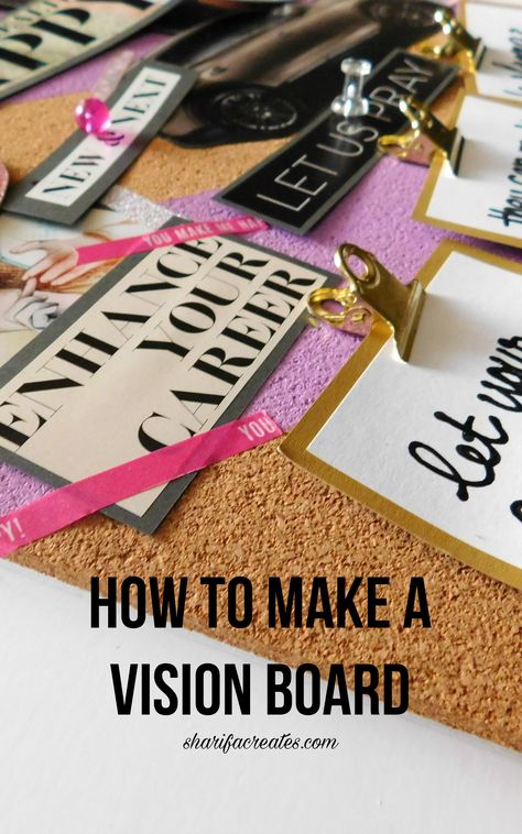 Learn how to make a corkboard vision board in this do-it-yourself tutorial! Vision boards can be made at anytime during the year. They will help you make your dreams a reality! Habakkuk 2:2-3 Cork Board Vision Board, Secret Affirmations, Money Attract, Energy Magic, Goal Setting Vision Board, Make A Vision Board, Goal Setting Activities, Vision Boarding, Vision Board Diy