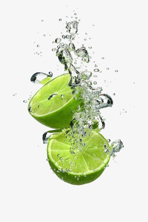 Lemon Clipart, Fruit Splash, Canvas Kitchen Wall Art, Water Splashing, Desen Realist, Orange Aesthetic, Water Art, Glass Pictures, Limes