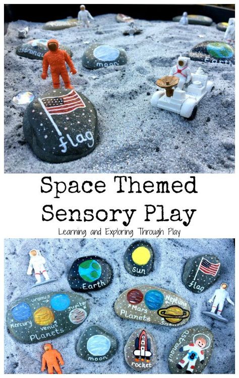 Spaces Themes Activities for Kids. Moon Activities for Kids. Space Week. Moon Activities For Kids, Space Theme Preschool, Space Week, Space Activities For Kids, Moon Activities, Space Preschool, Sensory Tray, Space Crafts For Kids, Space Unit