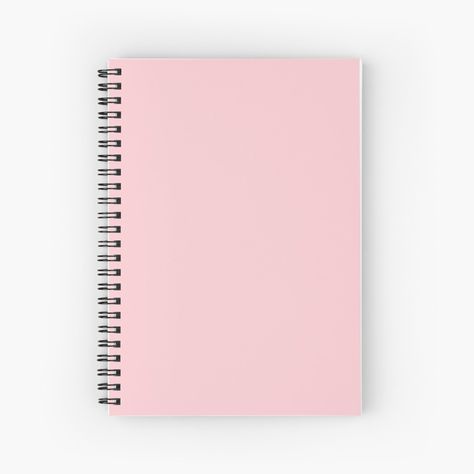 "Solid Light Millennial Pink Pastel Color" Spiral Notebook by podartist | Redbubble Pale Periwinkle, Pastel Notebook, Aesthetic Stationary, School Suplies, Pink Notebook, Coloring Journal, Cute Notebooks, Cute School Supplies, Pink Cotton Candy