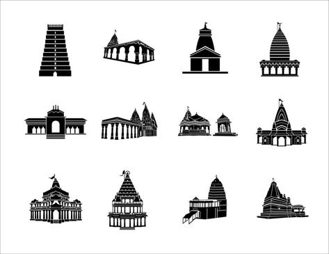 Temple Vector, Temple Logo, Temple Art, Temple Design, Cityscape Photos, Icon Collection, Logo Banners, Heart With Arrow, Background Banner