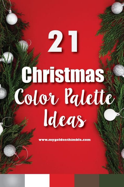 Nontraditional Christmas Colors, Unique Christmas Colors, Color Combinations For Christmas Trees, Christmas Decor Ideas Color Scheme, Christmas Tree Color Schemes 2023, Christmas Color Ideas, Christmas 2023 Trends Decoration Colors, Traditional Christmas Tree Ideas, Christmas Color Schemes