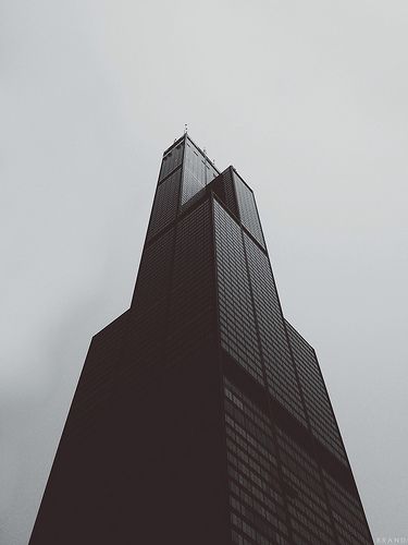 Willis Tower, Chicago B R A N D b l a c k Black Architecture, Sears Tower, Minimal Photography, Brutalism, Willis Tower, Amazing Architecture, Art And Architecture, Architecture Photography, Architecture Details