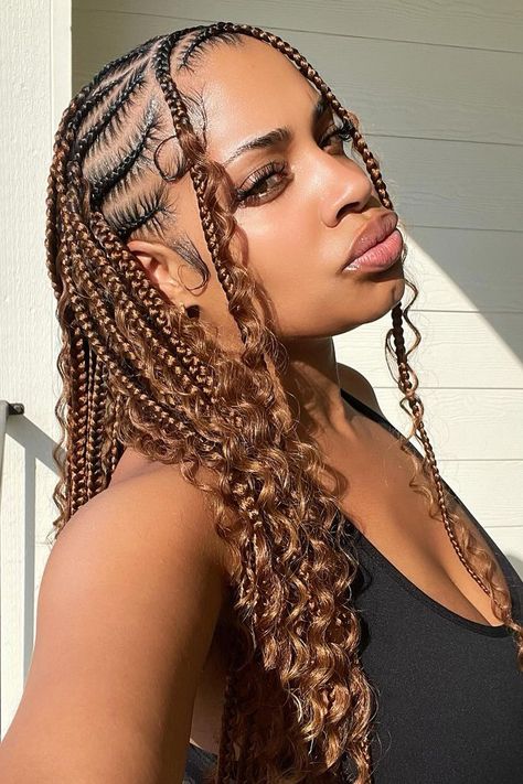 Wavy Twists, Sleek Cornrows, Fairy Hairstyle, Sharp Features, Blonde Ends, Short Haircuts For Women, Box Braids Styling, Fulani Braids, Pretty Braided Hairstyles