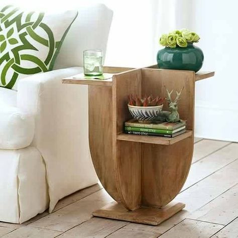 Diy Coffee Table Plans, Books And Plants, Table Design Ideas, Furnitur Ruang Keluarga, Coffee Table Plans, Furniture Office, Diy Coffee Table, Creative Furniture, A Living Room