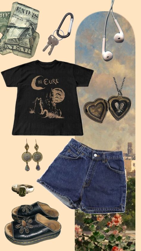 #casual #outfitinspo #nature #granola #music Hippie Granola Outfits, Retro Granola Aesthetic, Granola Shirts, Grunge Granola, Flannel Outfits Granola, Granola Grunge, Granola Music, Granola Tshirts, Simple Granola