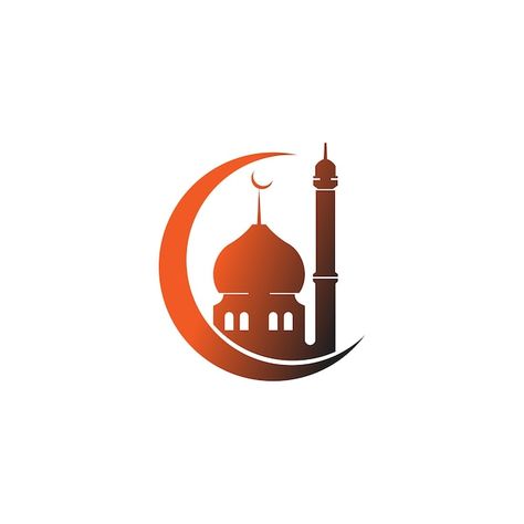 Islamic logo mosque icon design vector t... | Premium Vector #Freepik #vector #ramadan-mosque #ramadan-moon #mosque #islamic-mosque Mosque Icon, Islamic Moon, Ramadan Mosque, Islamic Logo, Ramadan Moon, Islamic Mosque, Moon Logo, Vector Template, Design Vector