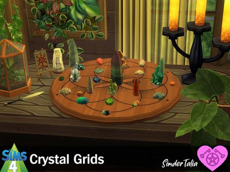 ✨💎 Crystal Grids 💎✨ | Patreon The Sims 4 Off The Grid, Sims 4 Crystal Creations Cc, Sims 4 Harry Potter, Medieval Furniture, Crystal Grids, Crystal Grid, Sims 4 Custom Content, Ts4 Cc, Sims 4 Mods