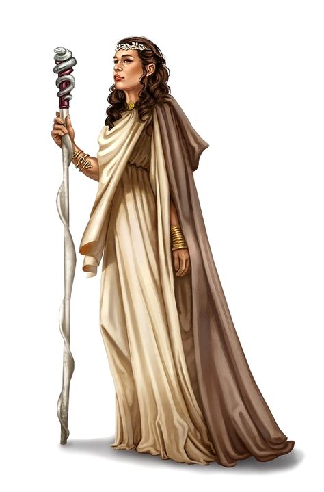 Female Human Snake Oracle - Pathfinder PFRPG DND D&D 3.5 5th ed d20 fantasy Snake Staff Fantasy Art, Female Yuan Ti, Oracle Pathfinder, Cleric Robes, Human Snake, Female Wizard, Yuan Ti, Roman Characters, Fantasy Wizard