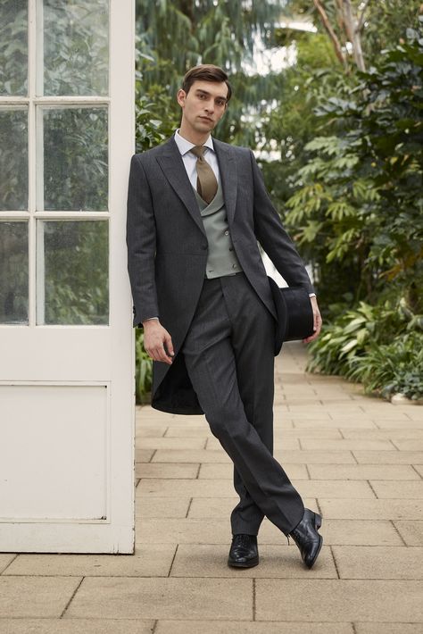 If you're planning on a formal wedding, then Favourbrook's selection of luxury morning suits are the ultimate investment, made in London to exacting standards and from the finest natural fabrics. Morning Suit Wedding Grooms, Morning Suit Wedding, Wedding Morning Suits, Royal Wedding Outfits, Morning Suit, Morning Coat, Morning Suits, Dinner Jacket, Inspo Board