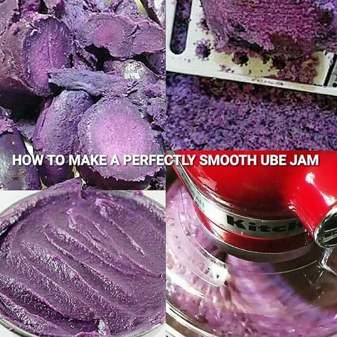 How to make a Perfectly Smooth Ube Jam - Mama's Guide Recipes Ube Halaya Recipe Panlasang Pinoy, Halayang Ube Recipe, Ube Recipe, Mango Tapioca, Ube Halaya Recipe, Ube Dessert Recipe, Ube Jam, Pinoy Dessert, Ube Recipes