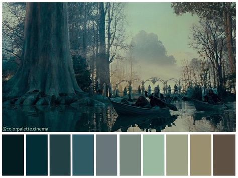 Color Palette Cinema’s Instagram profile post: “: "The Lord of the Rings: The Fellowship of the Ring" (2001). •Directed by Peter Jackson •Cinematography: Andrew Lesnie •Production Design:…” Harry Potter Colors, Movie Color Palette, The Fellowship Of The Ring, Cinema Colours, Peter Jackson, Cinema Art, Fellowship Of The Ring, The Lord Of The Rings, Color Pallets