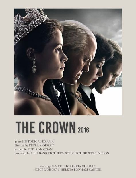 The Crown Netflix Poster, Crown Tv Series, The Crown Series Poster, The Crown Polaroid Poster, The Crown Movie Poster, The Crown Aesthetic, The Crown Tv Show, The Crown Netflix, Crown Tv